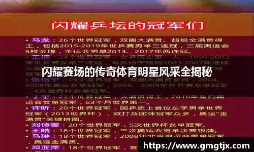 闪耀赛场的传奇体育明星风采全揭秘